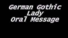 Deutsche Gothic Dame blasen message.mp4