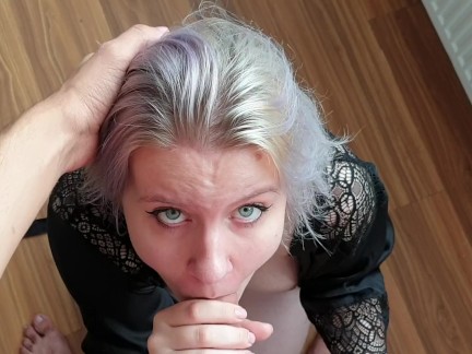 Geblasen bis es spritzt